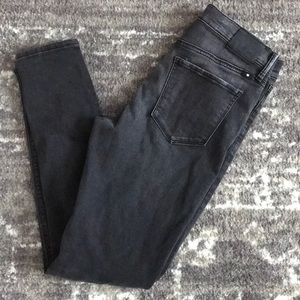 Lucky Brand faded black skinny jeans